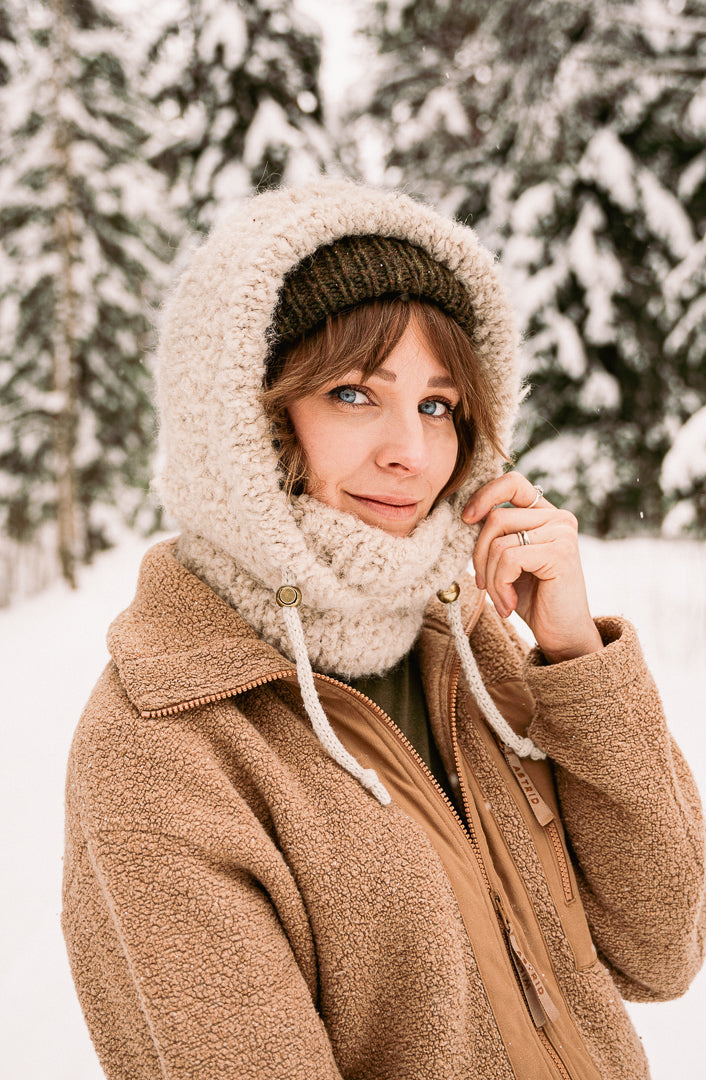 Snowline Hood – knitting pattern (PDF)