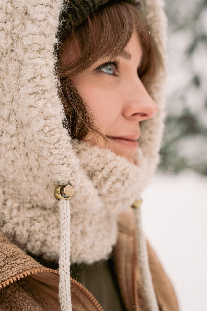 Snowline Hood – knitting pattern (PDF)