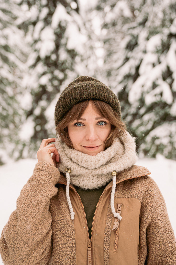 Snowline Hood – knitting pattern (PDF)