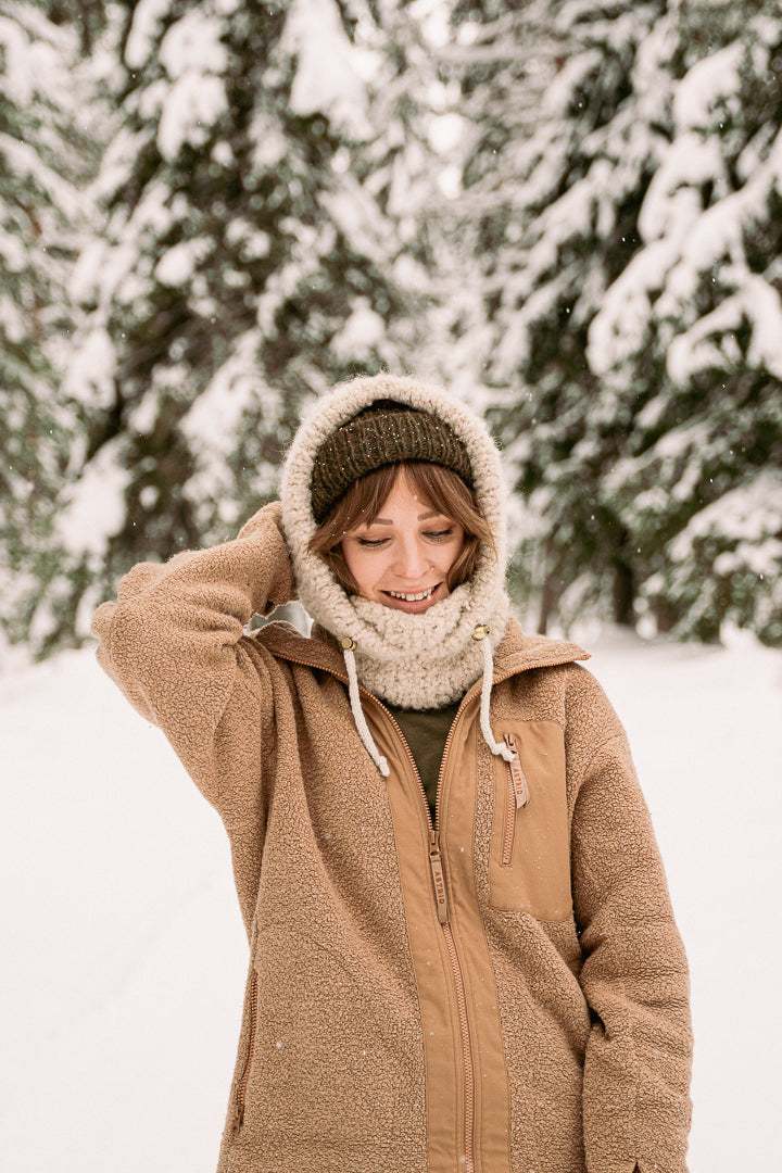 Snowline Hood – knitting pattern (PDF)