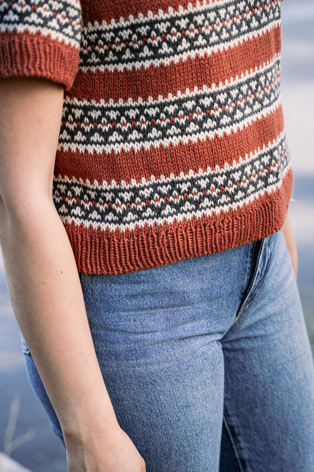 Islet Stripes Tee – knitting pattern (PDF)