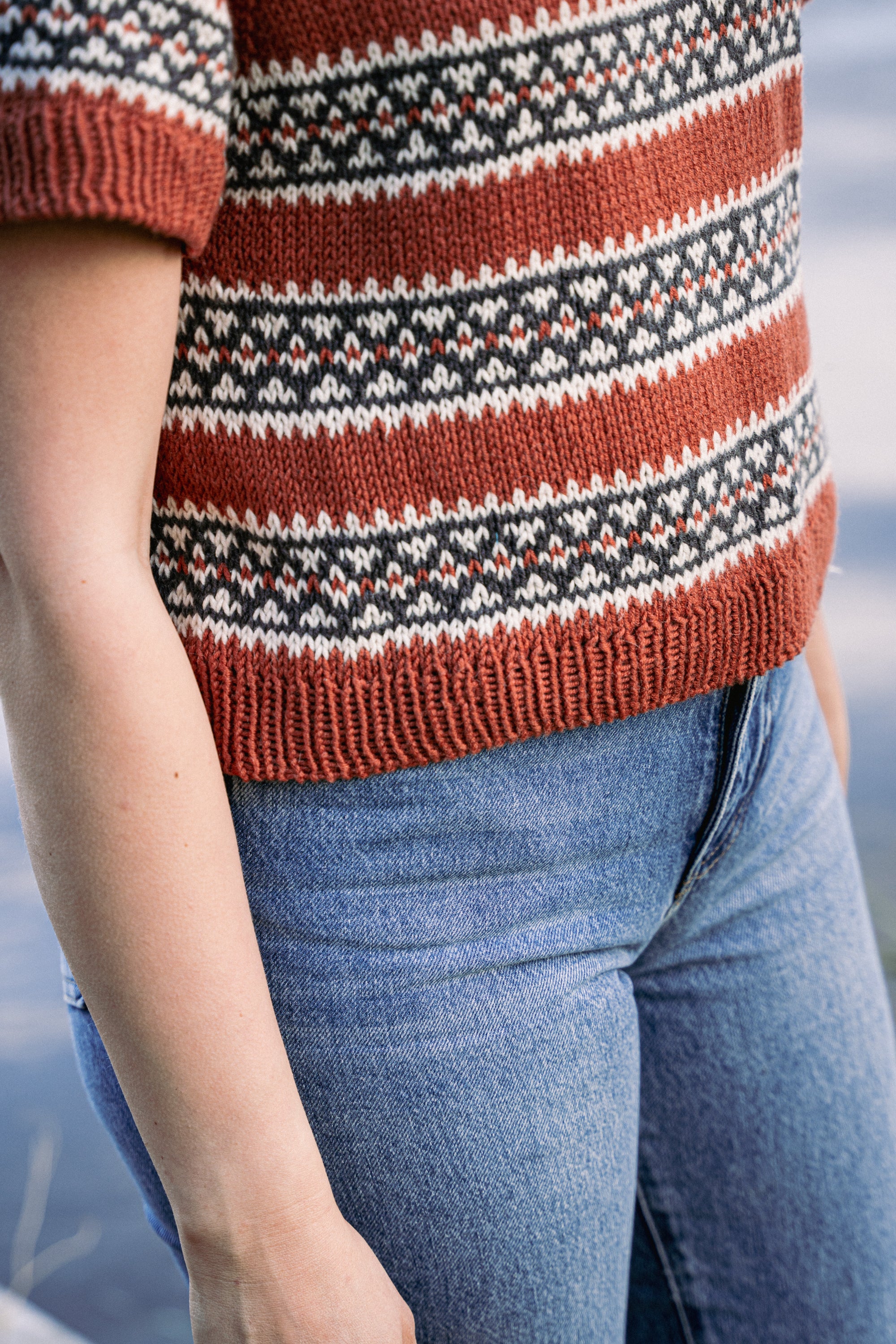 Islet Stripes Tee – knitting pattern (PDF)