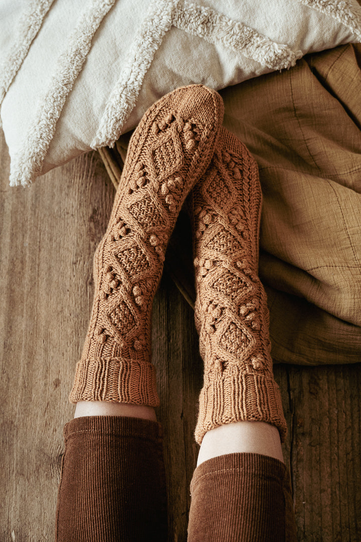 Aamunkoi Socks – knitting pattern (PDF)