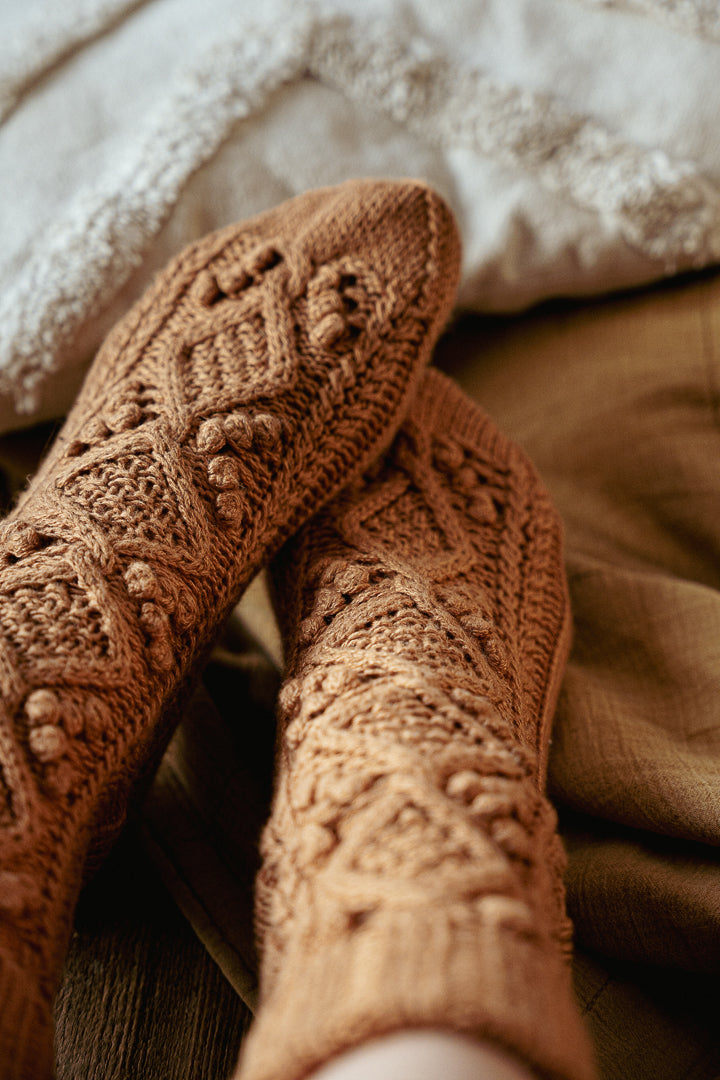 Aamunkoi Socks – knitting pattern (PDF)